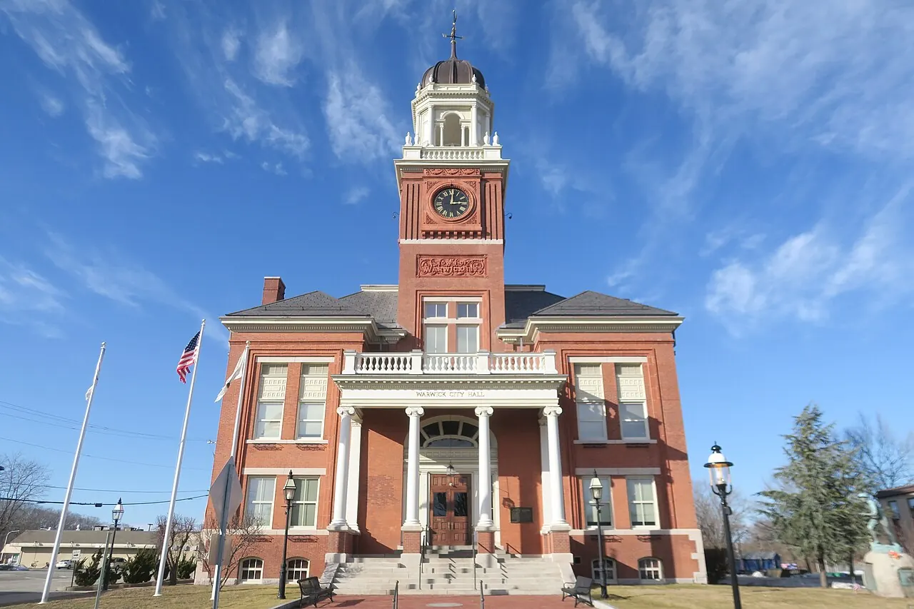 Warwick City Hall in Apponaug, Rhode Island