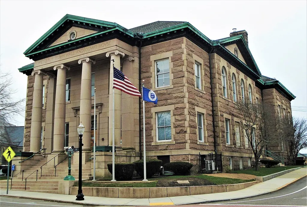 Westerly Town Hall and Court House in Rhode Island